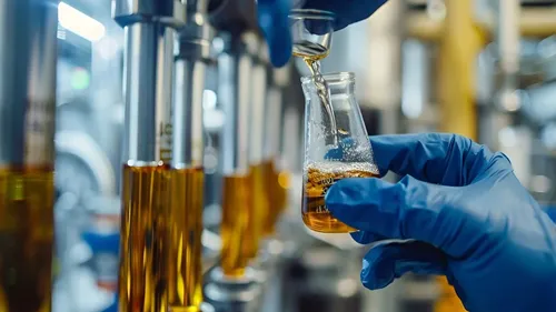Industrial chemical packaging for motor oil lubricants and solvents in heavy-duty jerry cans