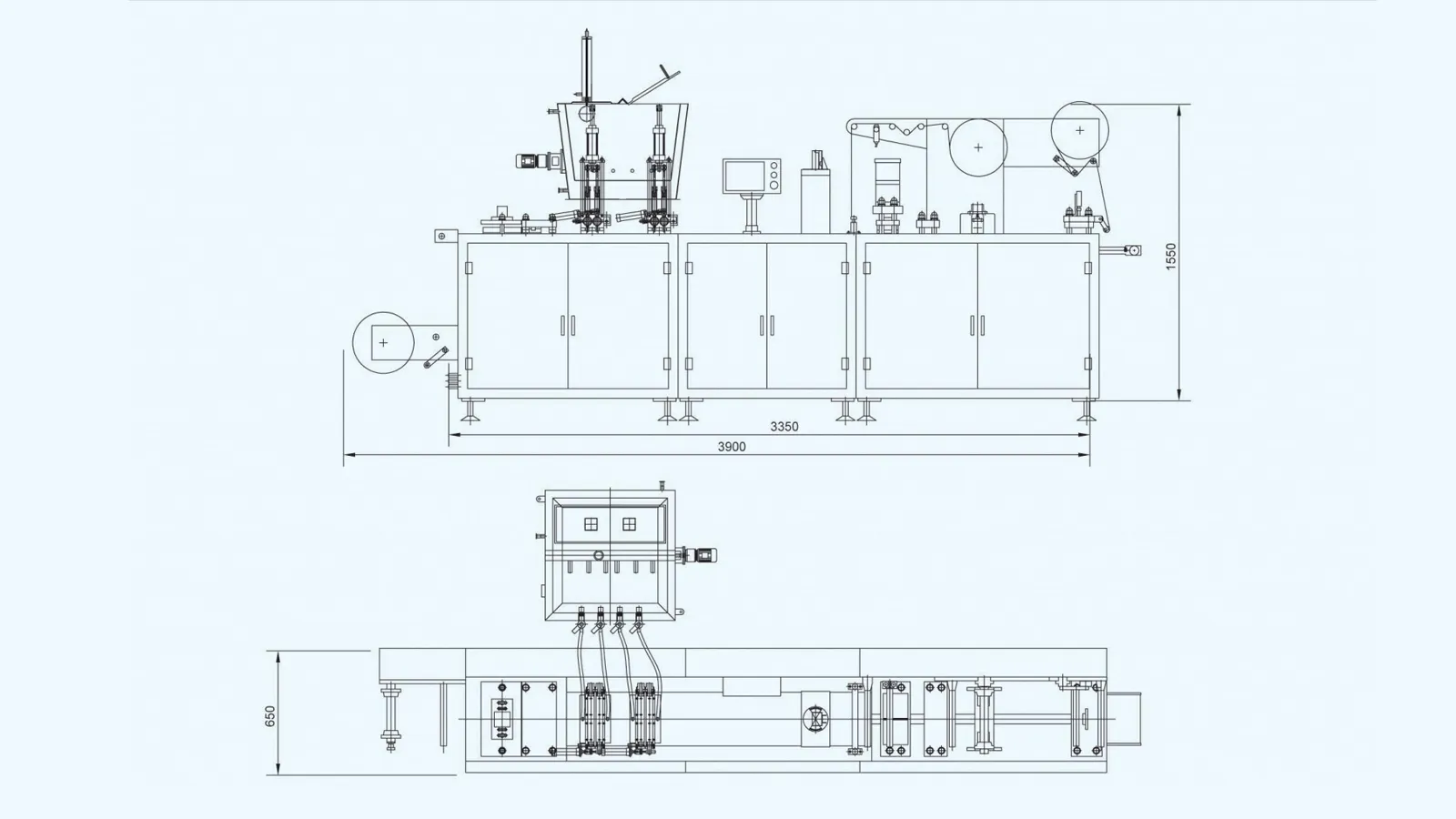 Liquid Unit Dose Filling Packaging Machine Custom Materials