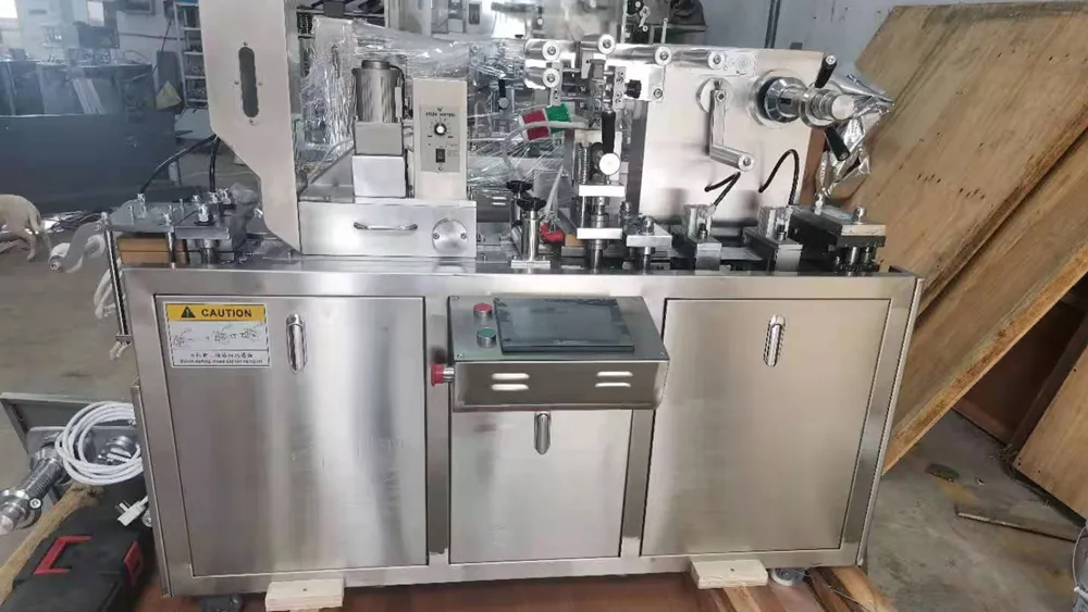 KXT-80 Flat Plate Automatic Blister Packing Machine Custom Materials