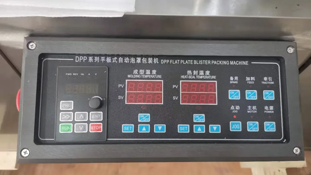 KXT-80 Flat Plate Automatic Blister Packing Machine Custom Materials